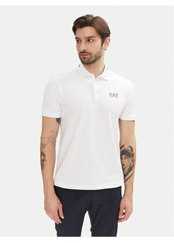 EA7 Emporio Armani Polo 7M000184 AF13511 U0002 Biały Slim Fit ze sklepu MODIVO w kategorii T-shirty męskie - zdjęcie 182632137