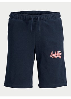 Jack&Jones Junior Szorty sportowe Logo 12249970 Granatowy Slim Fit ze sklepu MODIVO w kategorii Spodenki chłopięce - zdjęcie 182632139