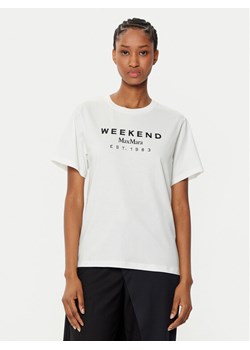 Weekend Max Mara T-Shirt Cabina 2515971041 Biały Regular Fit ze sklepu MODIVO w kategorii Bluzki damskie - zdjęcie 182632209