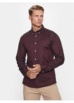 Lindbergh Koszula 30-203174 Czerwony Slim Fit ze sklepu MODIVO w kategorii Koszule męskie - zdjęcie 182632325