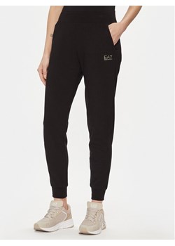 EA7 Emporio Armani Spodnie dresowe 8NTP85 TJTXZ 0200 Czarny Regular Fit ze sklepu MODIVO w kategorii Spodnie damskie - zdjęcie 182632606