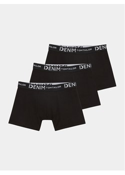 Tom Tailor Denim Komplet 3 par bokserek 1038850 Czarny ze sklepu MODIVO w kategorii Majtki męskie - zdjęcie 182632717