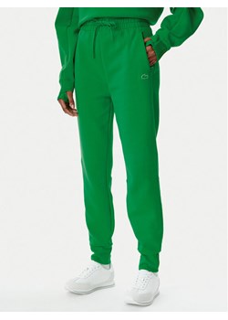 Lacoste Spodnie dresowe XF0343 Zielony Regular Fit ze sklepu MODIVO w kategorii Spodnie damskie - zdjęcie 182632728