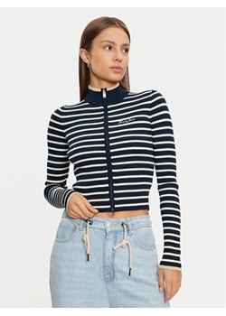 Tommy Jeans Sweter DW0DW19835 Granatowy Slim Fit ze sklepu MODIVO w kategorii Swetry damskie - zdjęcie 182632816