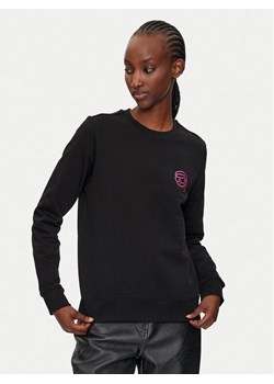 KARL LAGERFELD Bluza 246W1816 Czarny Regular Fit ze sklepu MODIVO w kategorii Bluzy damskie - zdjęcie 182632868