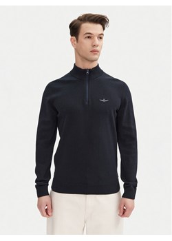 Aeronautica Militare Sweter 251MA1489L506 Granatowy Regular Fit ze sklepu MODIVO w kategorii Swetry męskie - zdjęcie 182632976