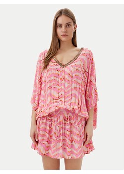 LOLA CASADEMUNT Sukienka letnia LS2516031 Różowy Regular Fit ze sklepu MODIVO w kategorii Sukienki - zdjęcie 182633008
