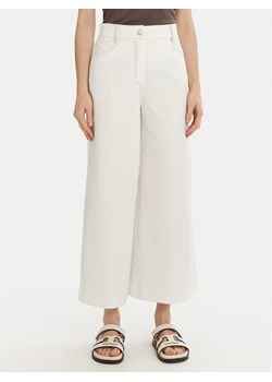 Max Mara Leisure Kuloty Fausto 2516781037 Biały Regular Fit ze sklepu MODIVO w kategorii Spodnie damskie - zdjęcie 182633108