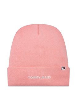 Tommy Jeans Czapka Tjw Linear Logo Beanie AW0AW15843 Różowy ze sklepu MODIVO w kategorii Czapki zimowe damskie - zdjęcie 182633156