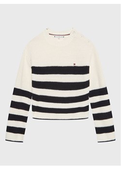 Tommy Hilfiger Sweter Nautical KG0KG07078 D Écru Regular Fit ze sklepu MODIVO w kategorii Swetry dziewczęce - zdjęcie 182633687