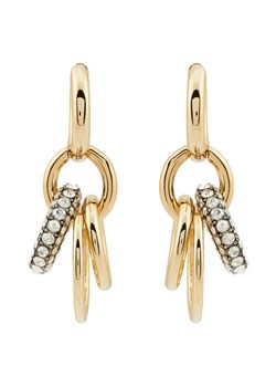 Tory Burch Kolczyki Miller Pave Interlocking Earring 160179 Złoty ze sklepu MODIVO w kategorii Kolczyki - zdjęcie 182633709