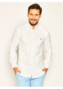 Polo Ralph Lauren Koszula Core Replen 710549084 Biały Slim Fit ze sklepu MODIVO w kategorii Koszule męskie - zdjęcie 182633746