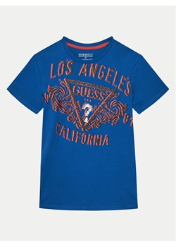 Guess T-Shirt L5RI00 K8HM4 Niebieski Regular Fit - id: 0000304575990 - marki Guess - 182633766 Guess T-Shirt L5RI00 K8HM4 Niebieski Regular Fit ze sklepu MODIVO w kategorii T-shirty chłopięce - zdjęcie 182633766
