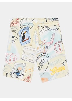 Guess Szorty materiałowe N4GD03 KA6R3 Kolorowy Regular Fit ze sklepu MODIVO w kategorii Spodenki chłopięce - zdjęcie 182633817