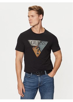 Guess T-Shirt M5RI14 J1314 Czarny Slim Fit ze sklepu MODIVO w kategorii T-shirty męskie - zdjęcie 182633886