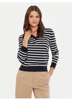 Tommy Hilfiger Sweter WW0WW40098 Granatowy Regular Fit ze sklepu MODIVO w kategorii Swetry damskie - zdjęcie 182634018
