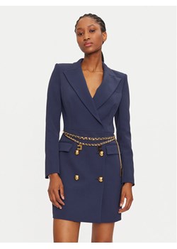 Elisabetta Franchi Sukienka koktajlowa AB-657-46E3-V650 Granatowy Regular Fit ze sklepu MODIVO w kategorii Sukienki - zdjęcie 182634058