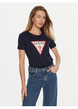Guess T-Shirt W1YI1B I3Z14 Granatowy Regular Fit ze sklepu MODIVO w kategorii Bluzki damskie - zdjęcie 182634567