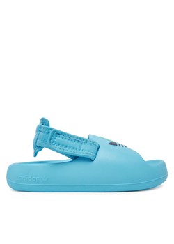 adidas Sandały adiform adilette JP5527 Niebieski ze sklepu MODIVO w kategorii Sandały dziecięce - zdjęcie 182634738
