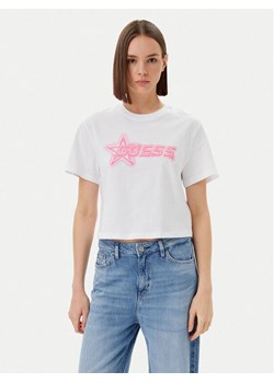 Guess T-Shirt V5GI12 K9RM1 Biały Boxy Fit ze sklepu MODIVO w kategorii Bluzki damskie - zdjęcie 182634856