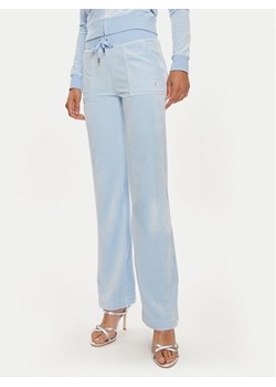 Juicy Couture Spodnie dresowe Del Ray JCAP180 Niebieski Straight Fit ze sklepu MODIVO w kategorii Spodnie damskie - zdjęcie 182634896