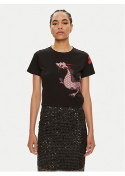 Pinko T-Shirt Quentin 100535 A1QT Czarny Regular Fit - id: 0000304537608 - marki Pinko - 182634917 Pinko T-Shirt Quentin 100535 A1QT Czarny Regular Fit ze sklepu MODIVO w kategorii Bluzki damskie - zdjęcie 182634917