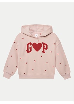 Gap Bluza 590866-00 Różowy Regular Fit ze sklepu MODIVO w kategorii Bluzy dziewczęce - zdjęcie 182634938
