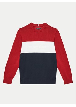 Tommy Hilfiger Bluza Colorblock KB0KB09150 Kolorowy Regular Fit ze sklepu MODIVO w kategorii Bluzy chłopięce - zdjęcie 182635135