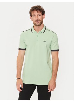 Boss Polo Paddy 1 50512995 Zielony Regular Fit ze sklepu MODIVO w kategorii T-shirty męskie - zdjęcie 182635179