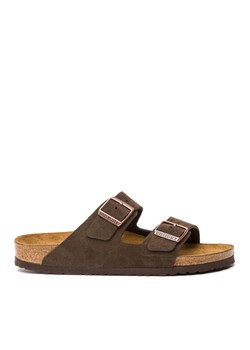 Birkenstock Klapki Arizona zamsz 0951313 Brązowy ze sklepu MODIVO w kategorii Klapki damskie - zdjęcie 182635275