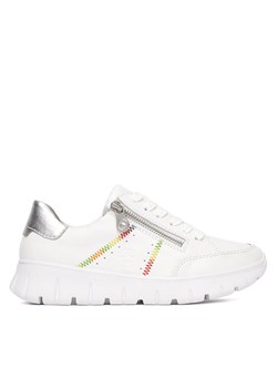 Rieker Sneakersy N1313-80 Biały ze sklepu MODIVO w kategorii Buty sportowe damskie - zdjęcie 182635276