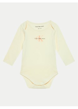 Calvin Klein Jeans Body dziecięce IN0IN00033 Żółty ze sklepu MODIVO w kategorii Body niemowlęce - zdjęcie 182635405