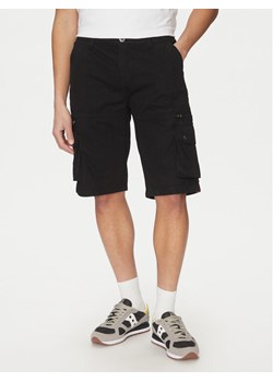 Alpha Industries Szorty materiałowe 136250 Czarny Regular Fit ze sklepu MODIVO w kategorii Spodenki męskie - zdjęcie 182635485