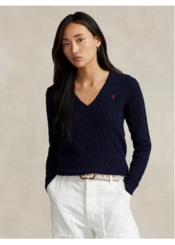 Polo Ralph Lauren Sweter 211910422003 Granatowy Regular Fit ze sklepu MODIVO w kategorii Swetry damskie - zdjęcie 182635837