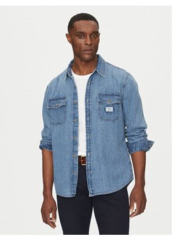 Guess Jeans Koszula jeansowa M4YH56 D5EI2 Granatowy Regular Fit ze sklepu MODIVO w kategorii Koszule męskie - zdjęcie 182635905