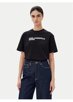 KARL LAGERFELD T-Shirt A1W17005 Czarny Relaxed Fit ze sklepu MODIVO w kategorii Bluzki damskie - zdjęcie 182636015