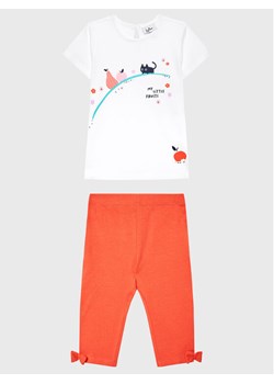 OVS Komplet t-shirt i legginsy 1766934 Biały Regular Fit ze sklepu MODIVO w kategorii Komplety niemowlęce - zdjęcie 182636036