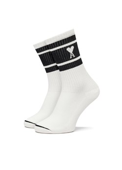 AMI PARIS Skarpety wysokie unisex USC001.AW0015 Biały ze sklepu MODIVO w kategorii Skarpetki damskie - zdjęcie 182636037