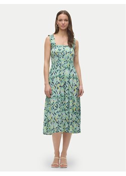 Vero Moda Sukienka letnia Menny 10282481 Zielony Regular Fit ze sklepu MODIVO w kategorii Sukienki - zdjęcie 182636156