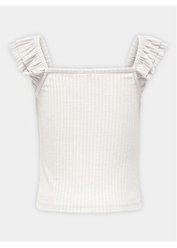 Kids ONLY Top Nella 15317829 Biały Slim Fit ze sklepu MODIVO w kategorii Bluzki dziewczęce - zdjęcie 182636238