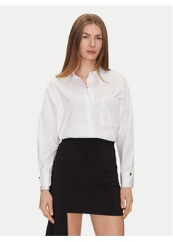 Elisabetta Franchi Koszula CA-092-51E2-V380 Biały Regular Fit ze sklepu MODIVO w kategorii Koszule damskie - zdjęcie 182636275