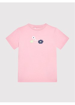 adidas T-Shirt Flower Print HF7466 Różowy Regular Fit ze sklepu MODIVO w kategorii Bluzki dziewczęce - zdjęcie 182636575