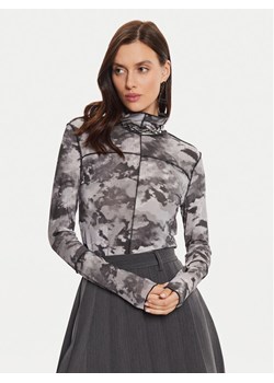 Karen by Simonsen Bluzka Rosalina 10105099 Szary Slim Fit ze sklepu MODIVO w kategorii Bluzki damskie - zdjęcie 182636585