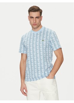 Lacoste T-Shirt TH2831 Błękitny Regular Fit ze sklepu MODIVO w kategorii T-shirty męskie - zdjęcie 182636605