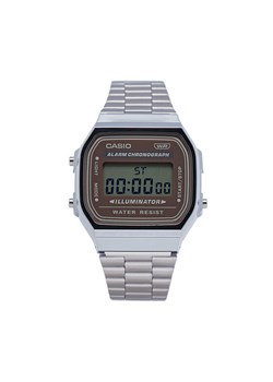 Casio Zegarek A168WA-5AYES Srebrny ze sklepu MODIVO w kategorii Zegarki - zdjęcie 182636636