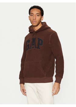 Gap Bluza 498353-01 Brązowy Regular Fit ze sklepu MODIVO w kategorii Bluzy męskie - zdjęcie 182636645