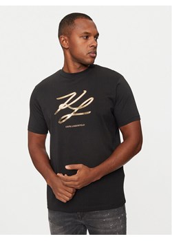 KARL LAGERFELD T-Shirt 755034 544225 Beżowy Regular Fit ze sklepu MODIVO w kategorii T-shirty męskie - zdjęcie 182636685