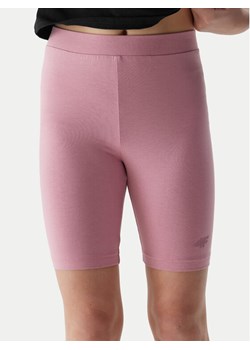4F Szorty sportowe 4FJWSS24TTIGF129 Różowy Slim Fit ze sklepu MODIVO w kategorii Spodenki dziewczęce - zdjęcie 182636695