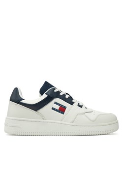 Tommy Jeans Sneakersy Tjm Retro Basket Ess EM0EM01395 Biały ze sklepu MODIVO w kategorii Buty sportowe męskie - zdjęcie 182636706