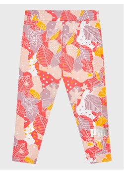 Puma Legginsy Bloom 670314 Różowy Tight Fit ze sklepu MODIVO w kategorii Spodnie dziewczęce - zdjęcie 182636769